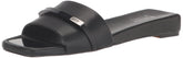 DKNY Women's Comfortable Chic Shoe Alaina Flat Sandal, Black, 6.5